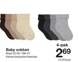 Zeeman Baby sokken aanbieding