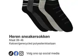 Zeeman Heren sneakersokken aanbieding