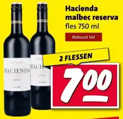 Nettorama Hacienda malbec reserva aanbieding