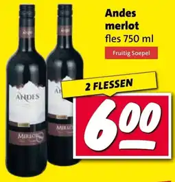 Nettorama Andes merlot aanbieding