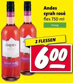 Nettorama Andes syrah rosé aanbieding