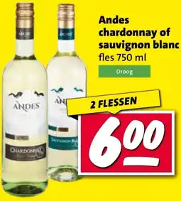 Nettorama Andes chardonnay of sauvignon blanc aanbieding