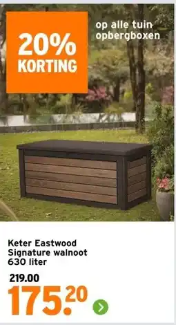 GAMMA Keter Eastwood Signature walnoot aanbieding