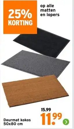 GAMMA Deurmat kokos aanbieding