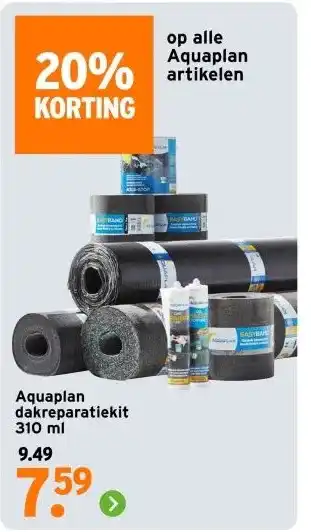 GAMMA Aquaplan dakreparatiekit aanbieding