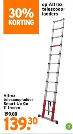 GAMMA Altrex telescoopladder Smart Up Go aanbieding
