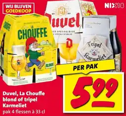 Nettorama Duvel, La Chouffe blond of tripel Karmeliet aanbieding