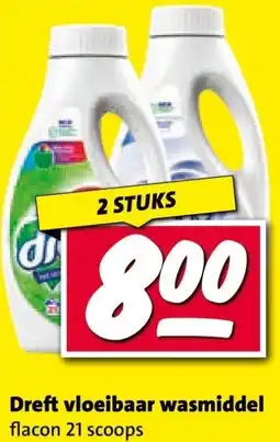 Nettorama Dreft vloeibaar wasmiddel aanbieding