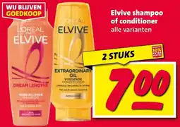 Nettorama Elvive shampoo of conditioner aanbieding