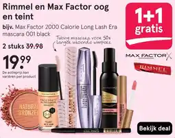 Etos Rimmel en Max Factor oog en teint aanbieding