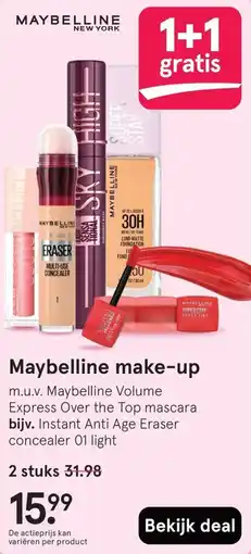 Etos Maybelline make-up aanbieding