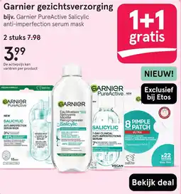 Etos Garnier gezichtsverzorging aanbieding
