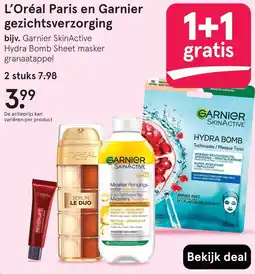 Etos L'Oréal Paris en Garnier gezichtsverzorging aanbieding