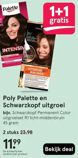 Etos Poly Palette en Schwarzkopf uitgroei aanbieding