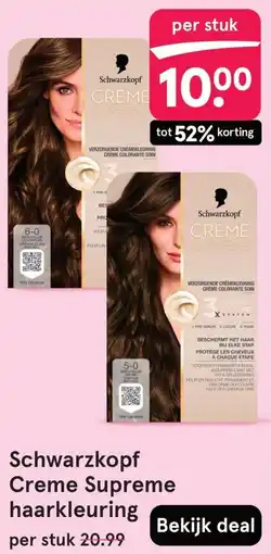 Etos Schwarzkopf Creme Supreme haarkleuring aanbieding