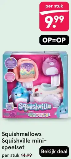 Etos Squishmallows Squishville mini-speelset aanbieding
