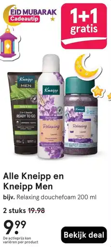 Etos Alle Kneipp en Kneipp Men aanbieding