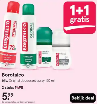 Etos Borotalco aanbieding
