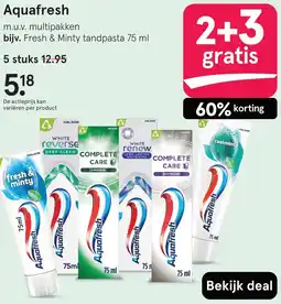 Etos Aquafresh aanbieding