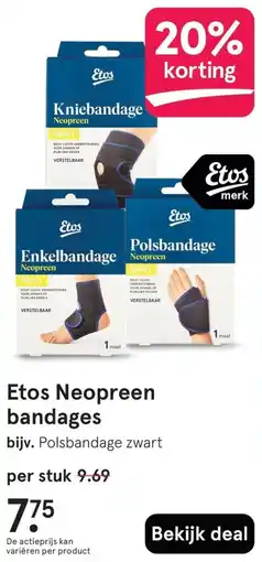 Etos Etos Neopreen bandages aanbieding