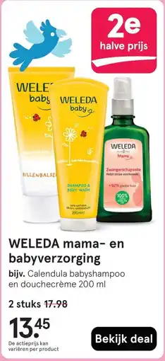Etos Weleda mama en babyverzorging aanbieding
