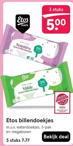 Etos Etos billendoekjes aanbieding