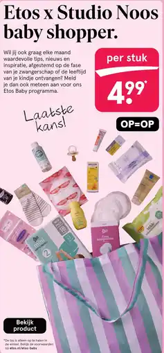 Etos Etos x studio noos baby shopper aanbieding