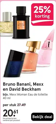 Etos Bruno banani, mexx en david beckham aanbieding