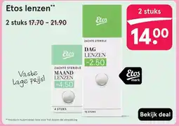 Etos Etos lenzen aanbieding