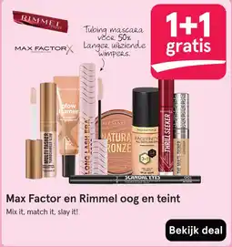 Etos Max factor en rimmel oog en teint aanbieding