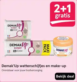 Etos Demak'up wattenschijfjes en make-up aanbieding