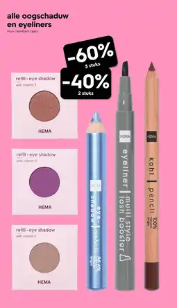 HEMA Alle oogschaduw en eyeliners aanbieding