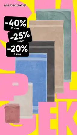 HEMA Alle badtextiel aanbieding