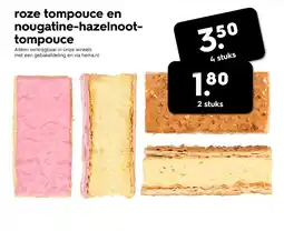 HEMA Roze tompouce en nougatine-hazelnoot- tompouce aanbieding