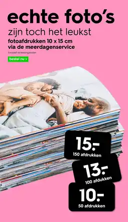 HEMA Fotoafdrukken via de meerdagenservice aanbieding