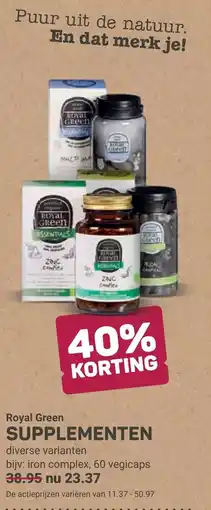 Ekoplaza Royal green supplementen aanbieding