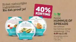 Ekoplaza Florentin hummus of spreads aanbieding