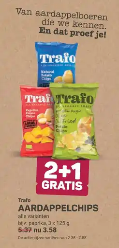 Ekoplaza Trafo aardappelchips aanbieding