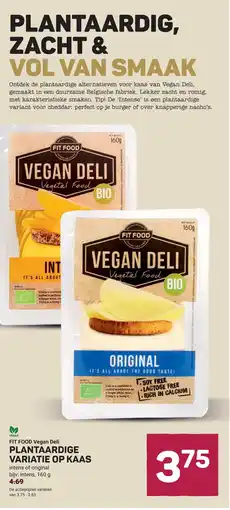 Ekoplaza Fit food vegan deli plantaardige variatie op kaas aanbieding