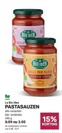 Ekoplaza La bio idea pastasauzen aanbieding
