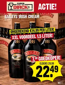Super Dirck 3 Baileys irish cream aanbieding