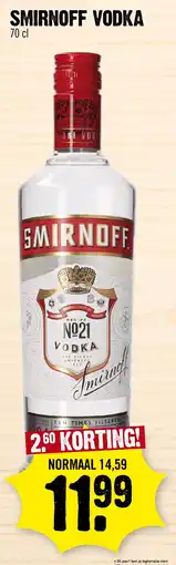 Super Dirck 3 Smirnoff vodka aanbieding