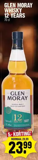Super Dirck 3 Glen moray whisky 12 years aanbieding