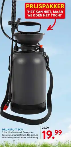 Kluswijs Drukspuit eco aanbieding