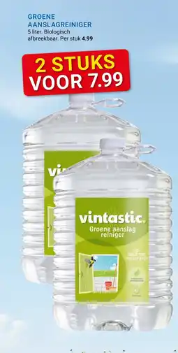 Kluswijs Groene aanslag reiniger aanbieding