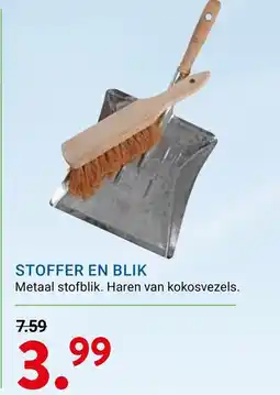 Kluswijs Stoffer en blik aanbieding