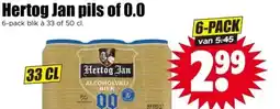 Dirk Hertog Jan pils of 0.0 aanbieding