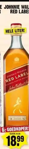 Dirk JOHNNIE WALKER RED LABEL aanbieding