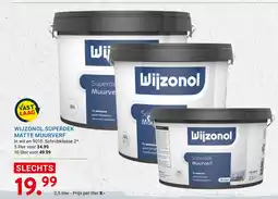 Kluswijs Wijzonol superdek matte muurverf aanbieding