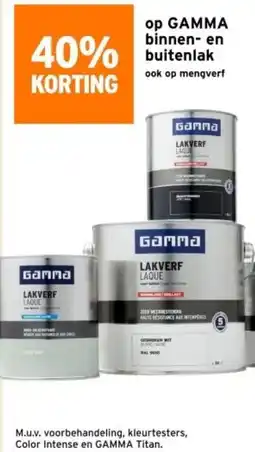 GAMMA Op gamma binnen- en buitenlak aanbieding